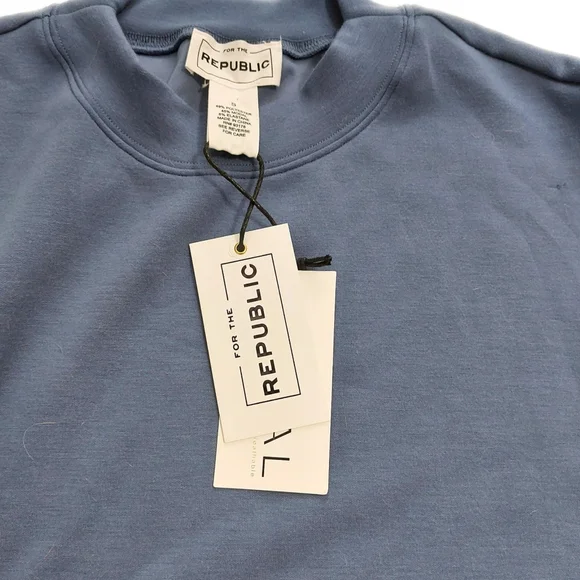 NWT Womens Athleisure Blue 2 Pc Tie Dye Joggers & Sold Color Sweatshirt Sz SML - Picture 8 of 10